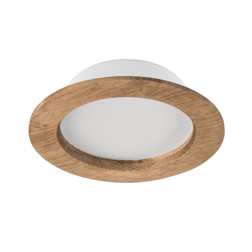 Lámpara empotrada WOODY SPOT LED/12,5W/230V 3000K nogal ø 16 cm