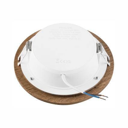 Lámpara empotrada WOODY SPOT LED/12,5W/230V 3000K nogal ø 16 cm