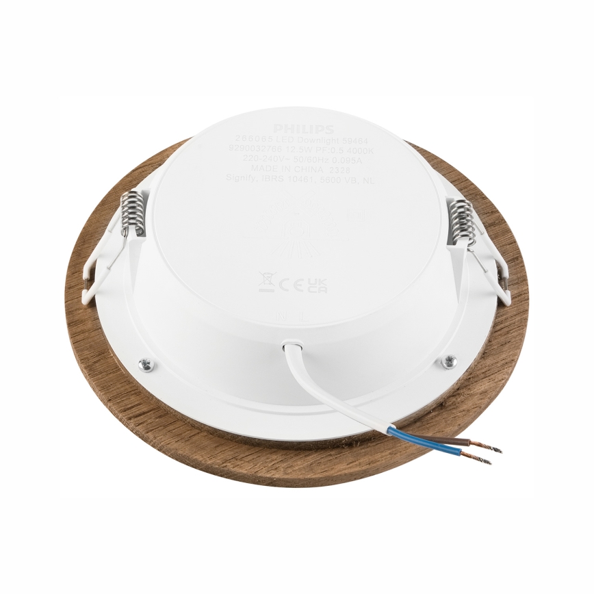 Lámpara empotrada WOODY SPOT LED/12,5W/230V 3000K nogal ø 16 cm