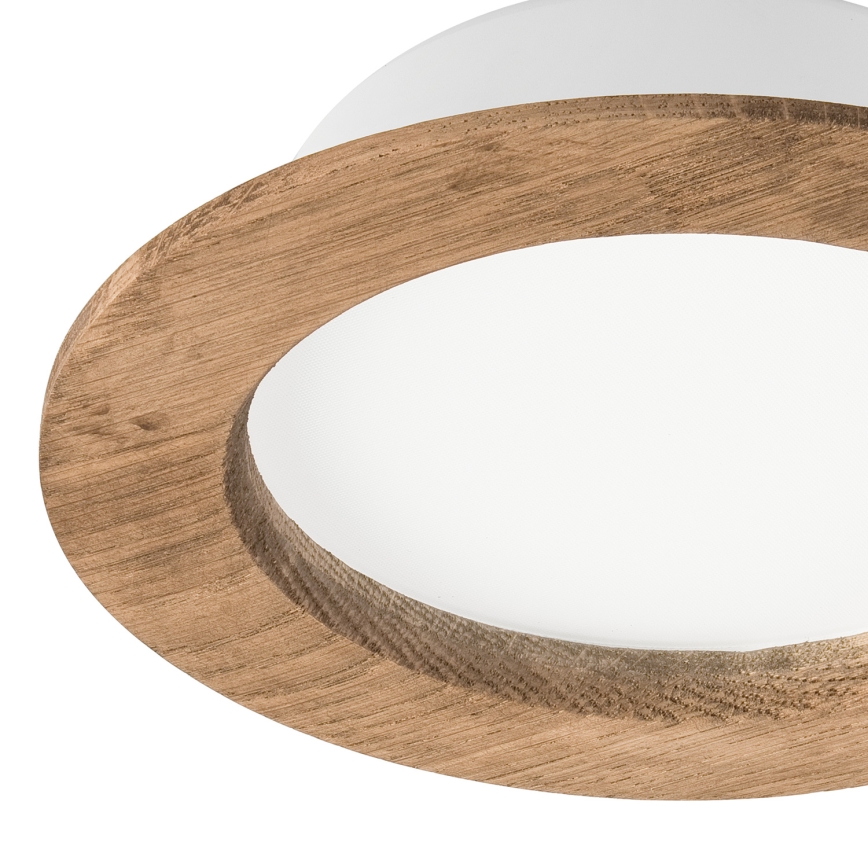 Lámpara empotrada WOODY SPOT LED/12,5W/230V 3000K nogal ø 16 cm