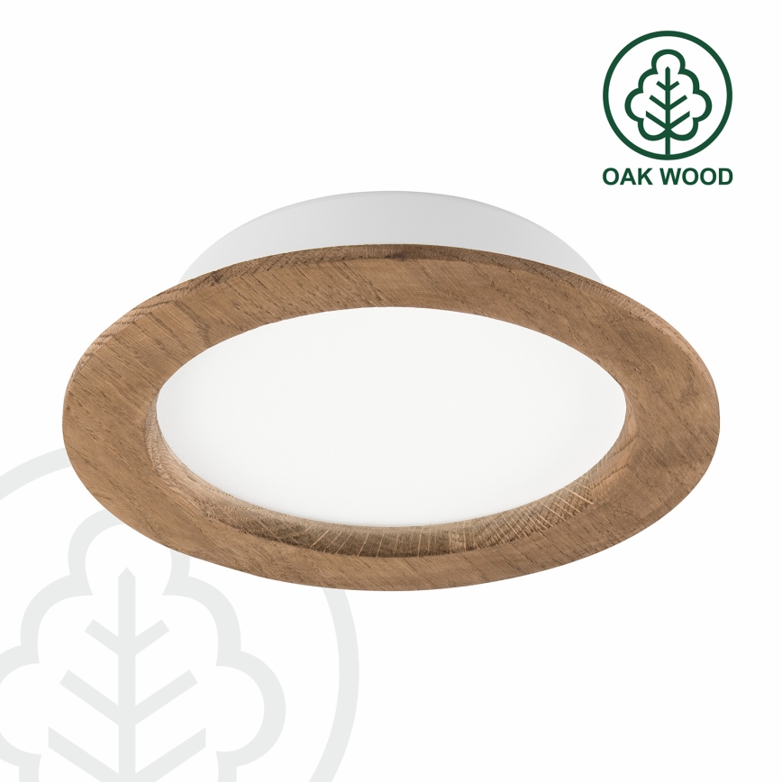 Lámpara empotrada WOODY SPOT LED/16,5W/230V 4000K nogal ø 18,5 cm