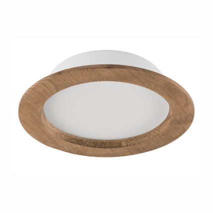 Lámpara empotrada WOODY SPOT LED/16,5W/230V 4000K nogal ø 18,5 cm