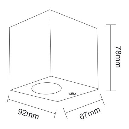 Lámpara exterior  BOSTON 1xGU10/35W/230V IP44