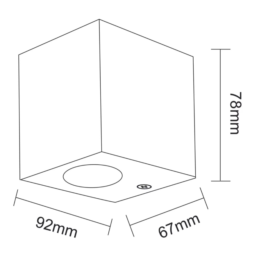 Lámpara exterior  BOSTON 1xGU10/35W/230V IP44
