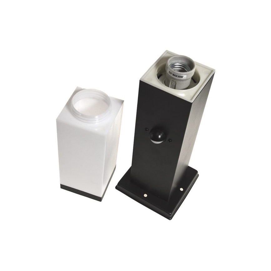 Lámpara exterior con sensor SOPPA 1xE27/60W/230V IP44 45 cm negro