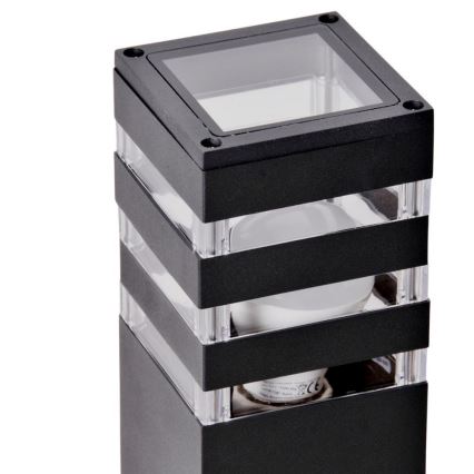 Lámpara exterior con sensor TEKSAS 1xE27/12W/230V IP44 74 cm antracita