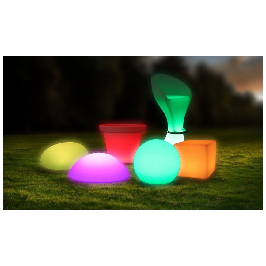 Lámpara exterior LED RGB Regulable LED/1W/230V 20cm IP67 + CR