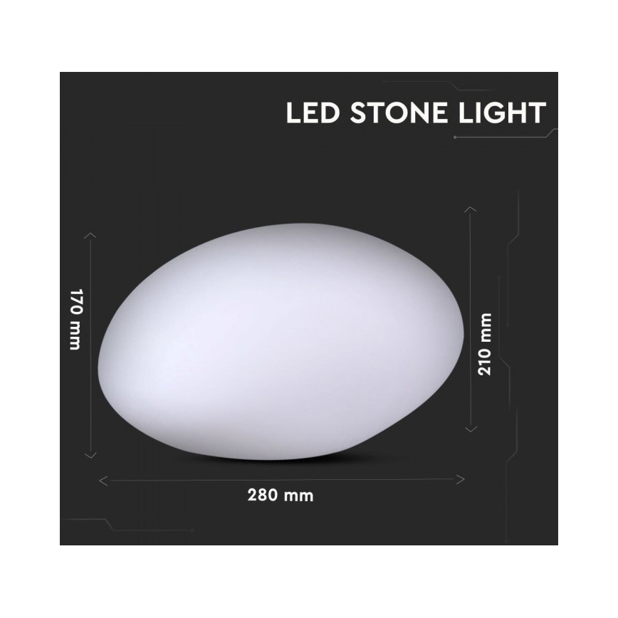 Lámpara exterior LED RGB Regulable LED/1W/230V 28cm IP67 + CR