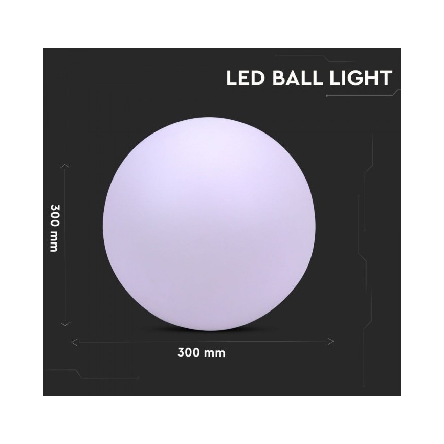 Lámpara exterior LED RGB Regulable LED/1W/230V 30cm IP67 + CR