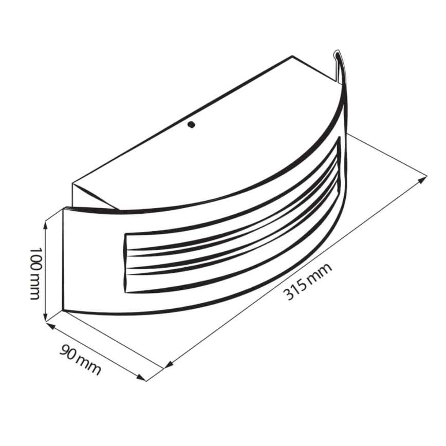 Lámpara exterior SITOM 1xE27/14W/230V IP44