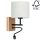 Lámpara flexible BOHO 1xE27/25W + LED/1W/230V roble - certificado FSC