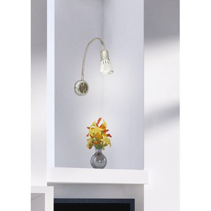 Lámpara flexible pequeña ARENA 1xE14/40W/230V cromo