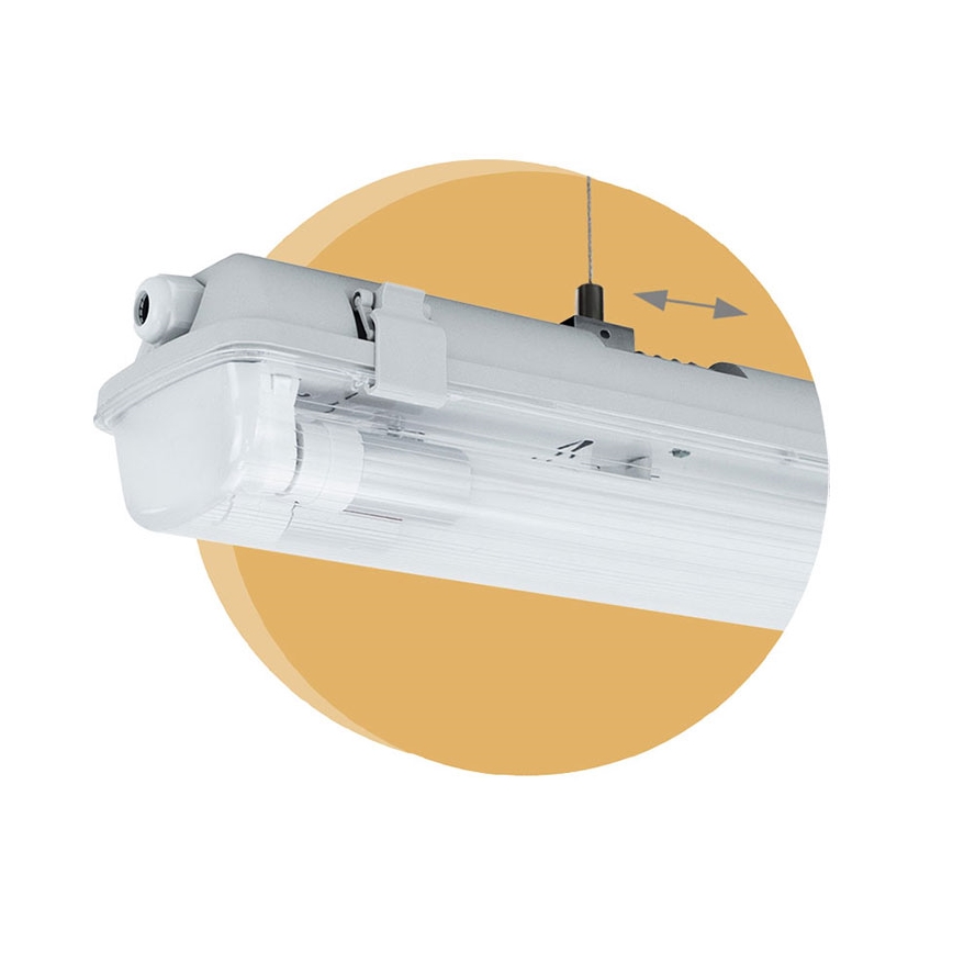 Lámpara fluorescente de alta resistencia LIMEA T8 2xG13/10W/230V IP65 1500mm