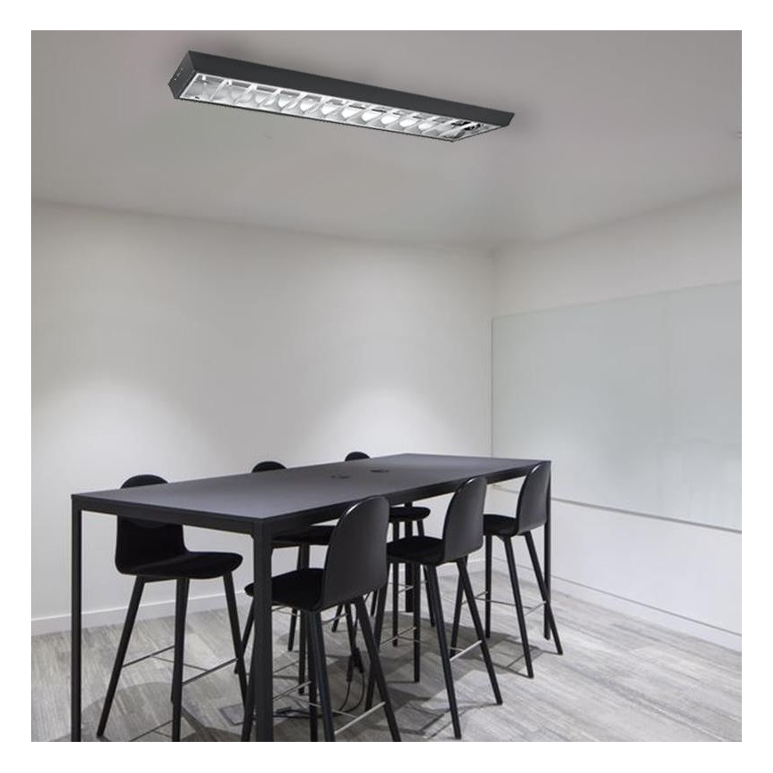 Lámpara fluorescente T8 2xG13/18W/230V 120 cm negro