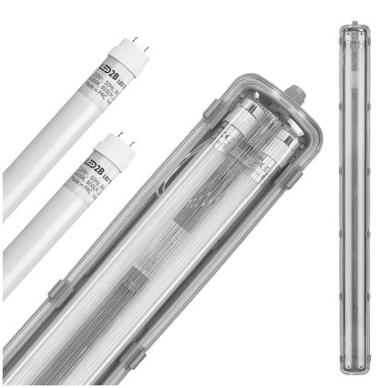 Lámpara fluorescente técnica LED T8 2xG13/18W/230V 4000K IP65