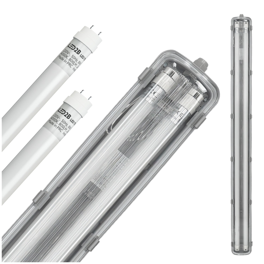 Lámpara fluorescente técnica LED T8 2xG13/18W/230V 4000K IP65