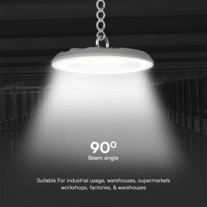 Lámpara industrial LED High Bay LED/150W/230V 3000/4000/6500K IP65 ø 27,7 cm
