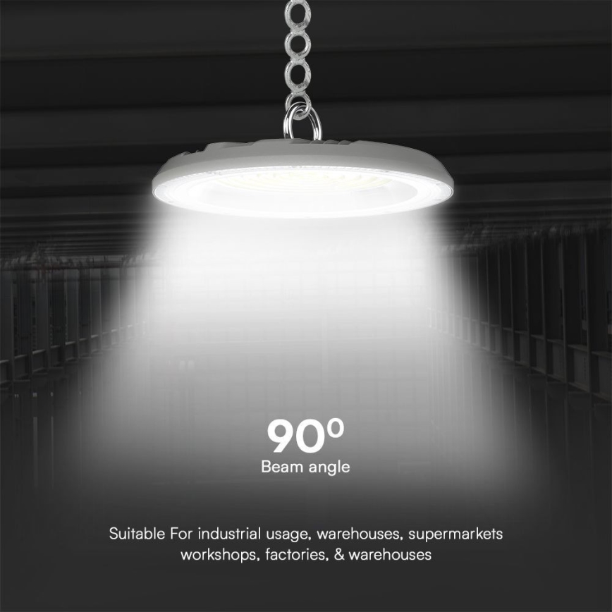 Lámpara industrial LED High Bay LED/150W/230V 3000/4000/6500K IP65 ø 27,7 cm
