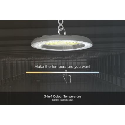 Lámpara industrial LED High Bay LED/150W/230V 3000/4000/6500K IP65 ø 27,7 cm