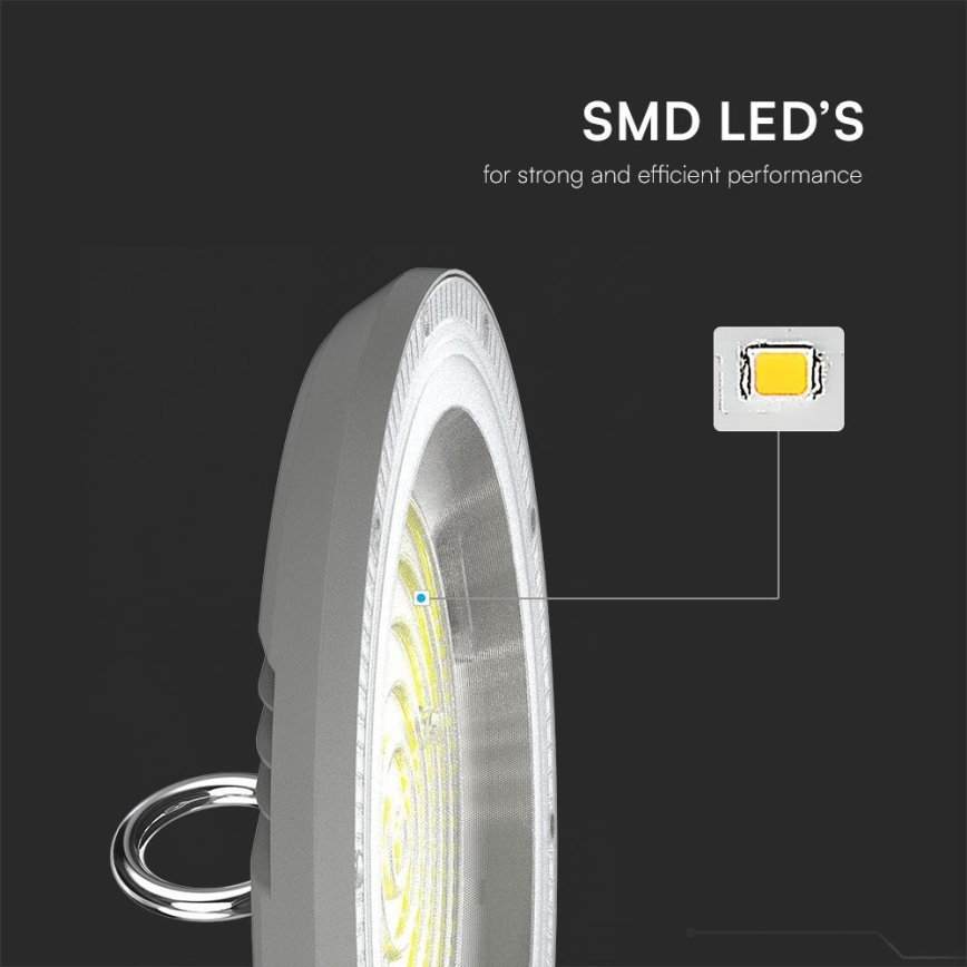 Lámpara industrial LED High Bay LED/150W/230V 3000/4000/6500K IP65 ø 27,7 cm