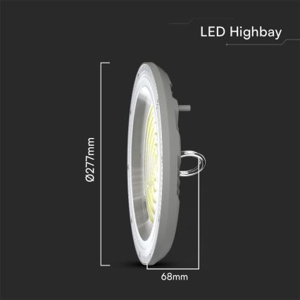 Lámpara industrial LED High Bay LED/150W/230V 3000/4000/6500K IP65 ø 27,7 cm