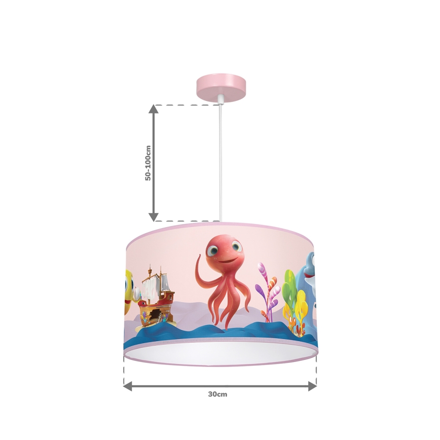 Lámpara infantil con cable OCTOPUS 1xE27/60W/230V