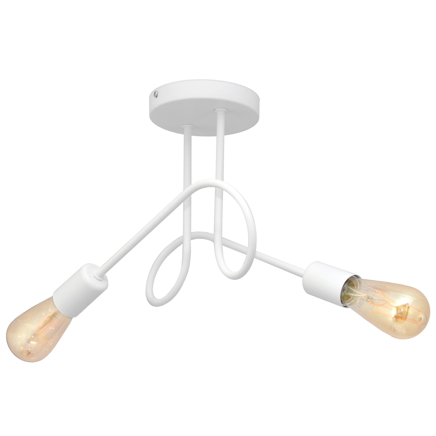Lámpara infantil de superficie OXFORD 2xE27/15W/230V blanco