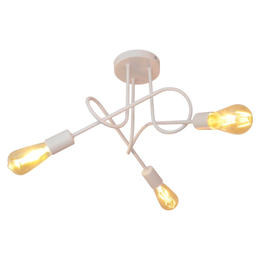 Lámpara infantil de superficie OXFORD 3xE27/15W/230V blanco