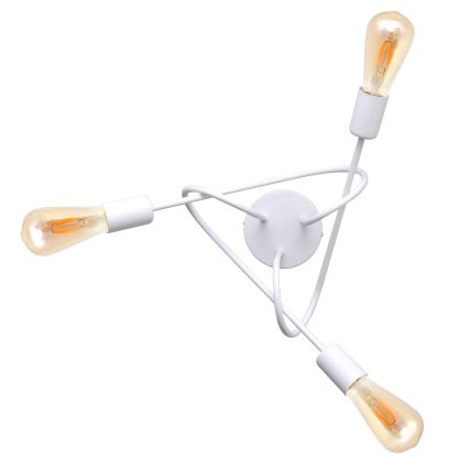 Lámpara infantil de superficie OXFORD 3xE27/15W/230V blanco
