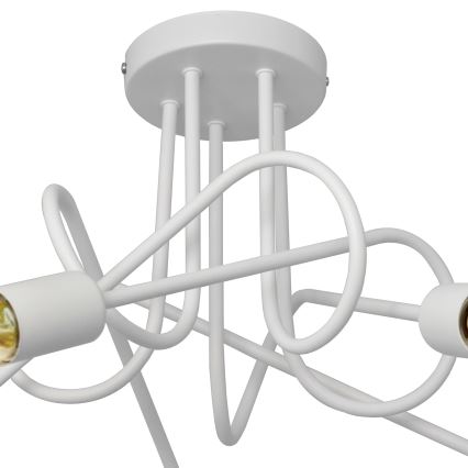 Lámpara infantil de superficie OXFORD 5xE27/15W/230V blanco