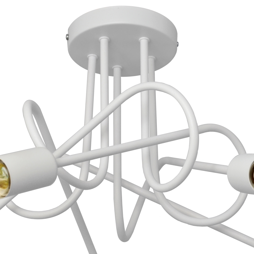 Lámpara infantil de superficie OXFORD 5xE27/15W/230V blanco