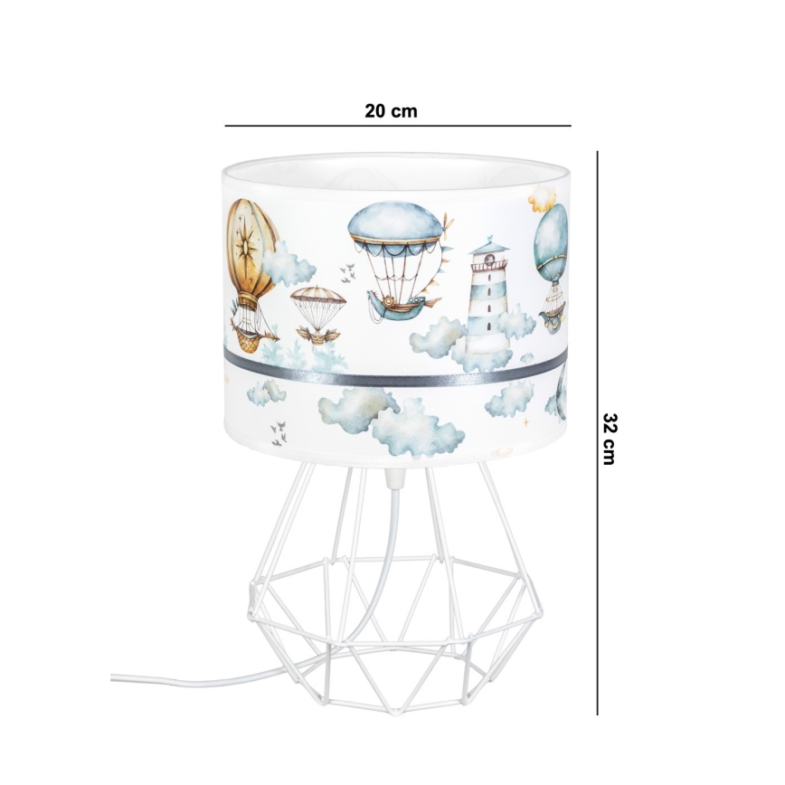 Lámpara infantil PIKKI 1xE27/60W/230V azul
