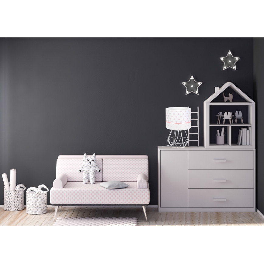 Lámpara infantil PIKKI 1xE27/60W/230V rosa