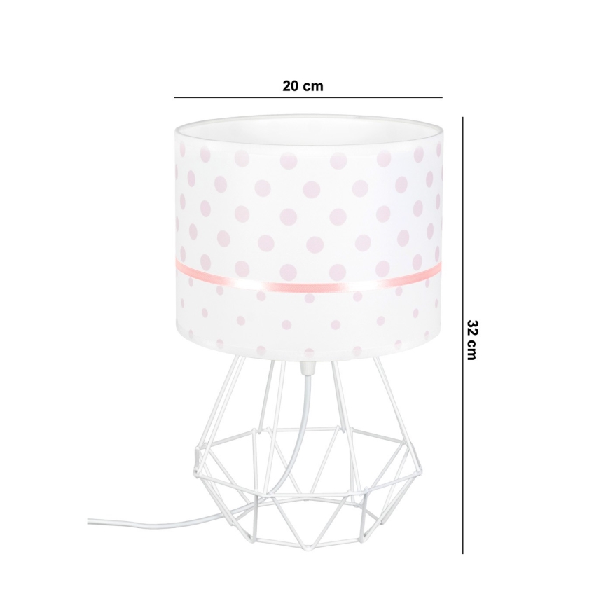 Lámpara infantil PIKKI 1xE27/60W/230V rosa