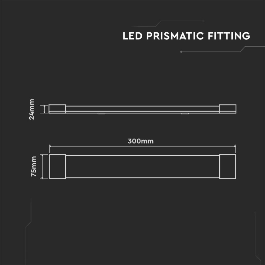 Lámpara LED bajo mueble de cocina SAMSUNG CHIP LED/10W/230V 3000K 30 cm