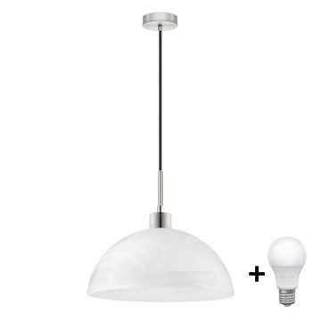 Lámpara LED colgante 1xE27/60W/230V blanco