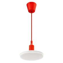 Lámpara LED colgante ALBENE ECO 1xE27/24W/230V roja