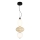 Lámpara LED colgante ASCOLI LED/18W/230V diá. 20 cm beige