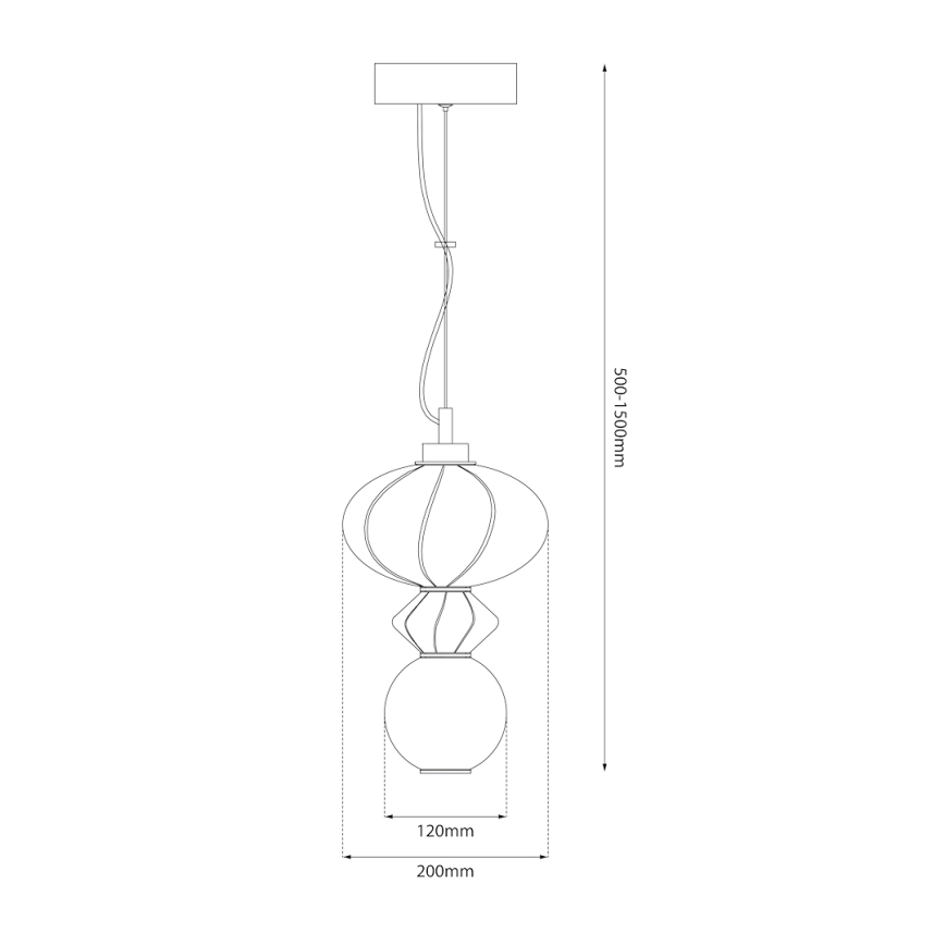 Lámpara LED colgante ASCOLI LED/8W/230V diá. 20 cm verde/azul