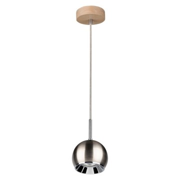 Lámpara LED colgante BALL WOOD 1xGU10/5W/230V roble mate - Certificado FSC