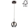 Lámpara LED colgante BALL WOOD 1xGU10/5W/230V roble mate - certificado FSC