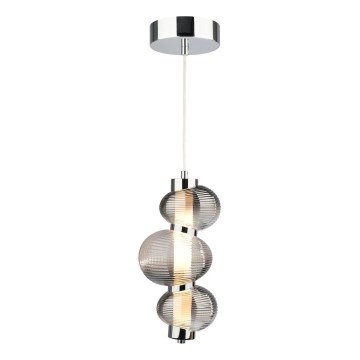 Lámpara LED colgante BOLLA LED/12W/230V diá. 16 cm ahumado