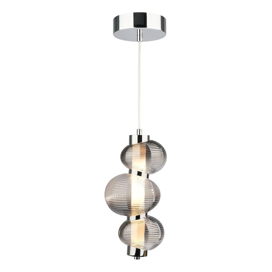 Lámpara LED colgante BOLLA LED/12W/230V diá. 16 cm ahumado