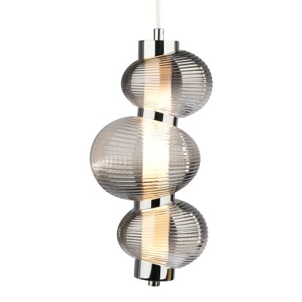 Lámpara LED colgante BOLLA LED/12W/230V diá. 16 cm ahumado