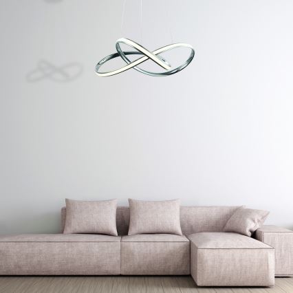 Lámpara LED colgante CAPPIO LED/36W/230V cromo brillante