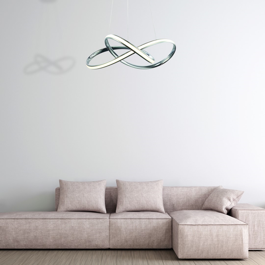 Lámpara LED colgante CAPPIO LED/36W/230V cromo brillante