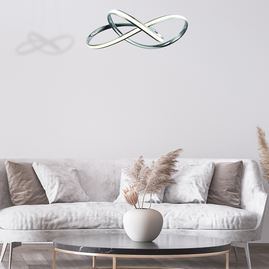 Lámpara LED colgante CAPPIO LED/36W/230V cromo brillante