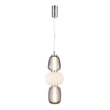 Lámpara LED colgante CARO LED/28W/230V cromo brillante