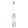 Lámpara LED colgante CARO LED/28W/230V cromo brillante