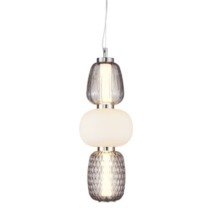 Lámpara LED colgante CARO LED/28W/230V cromo brillante